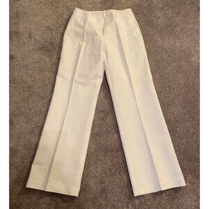 Worthington Womens Pants White Cotton & Spandex Trousers Size 6